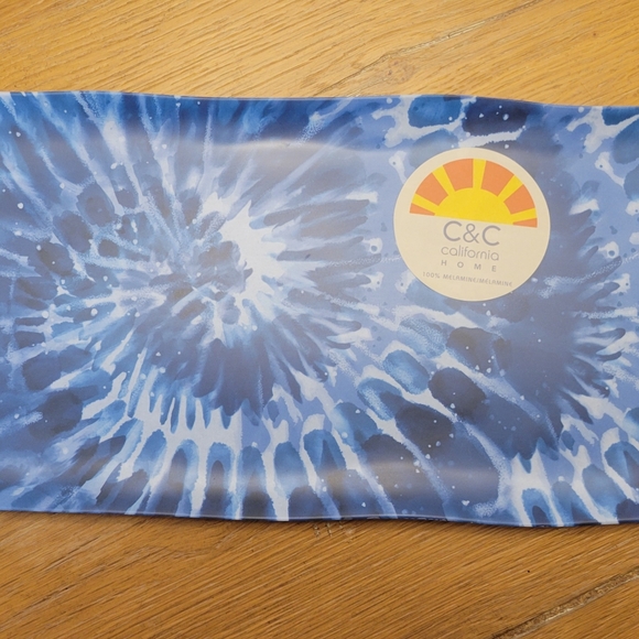 C&C California blue tie-dye serving platter - Picture 4 of 5